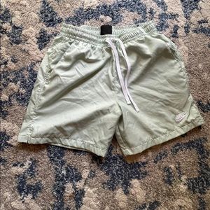 Nike swim shorts swim trunks blue green small